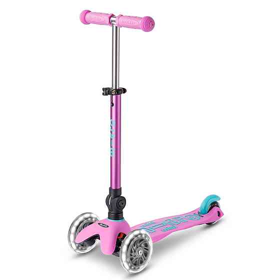 Самокат MICRO складний серії Mini Deluxe Foldable LED – Лавандовий Дніпро
