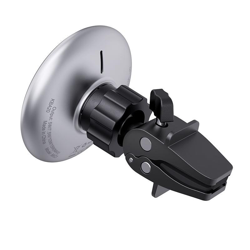 Автодержатель для телефона с БЗУ ACEFAST D3 magnetic wireless charging car holder Silver Киев - изображение 4