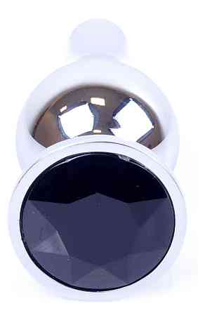 Анальна пробка Boss Series - Jewellery Silver BUTT PLUG Black, BS6400074 Sex Aura Київ