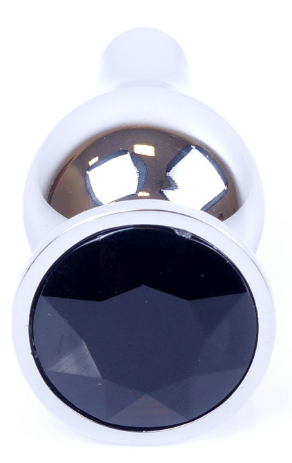 Анальна пробка Boss Series - Jewellery Silver BUTT PLUG Black, BS6400074 Sex Aura Київ - фото 2