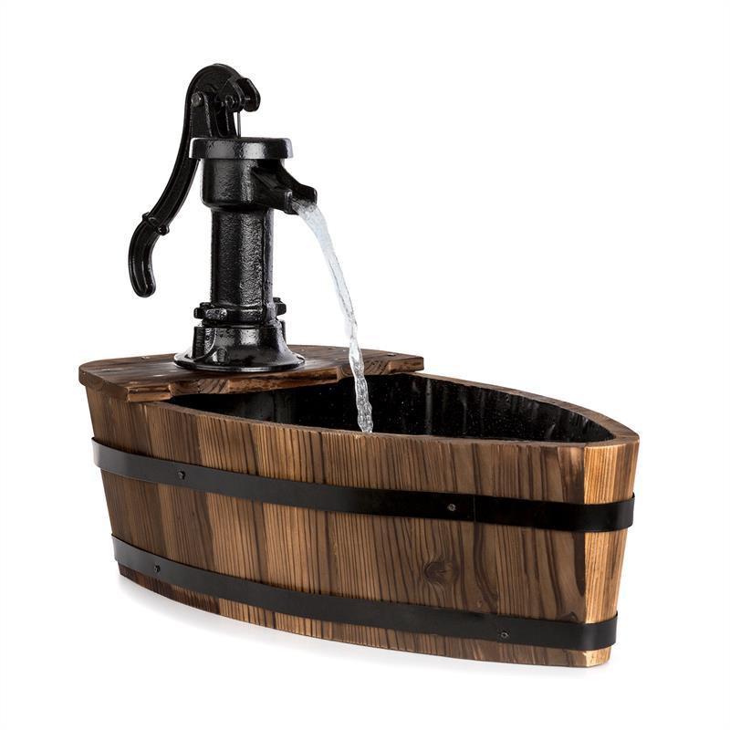 Садовый фонтан Starnberg 12W насос с ручкой из чугуна дерево коричневый (Германия, читать описание) Ровно - изображение 1