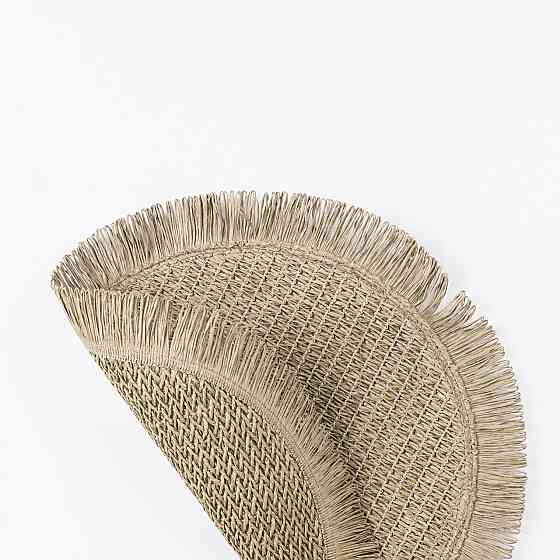 Круглая сервировочная салфетка Ø38 см, зеленая Киев