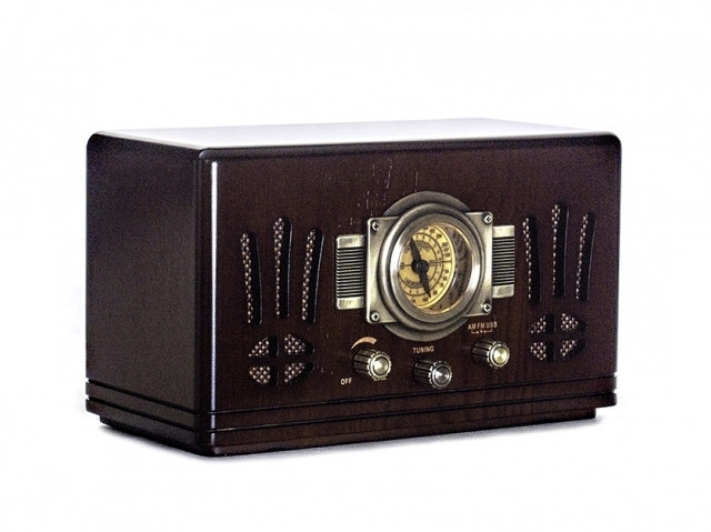 Ретро радіо програвач Daklin Де Голль AM/FM,MP3/ USB/ SD дерево Горіх (RP-057) Вінниця - фото 3