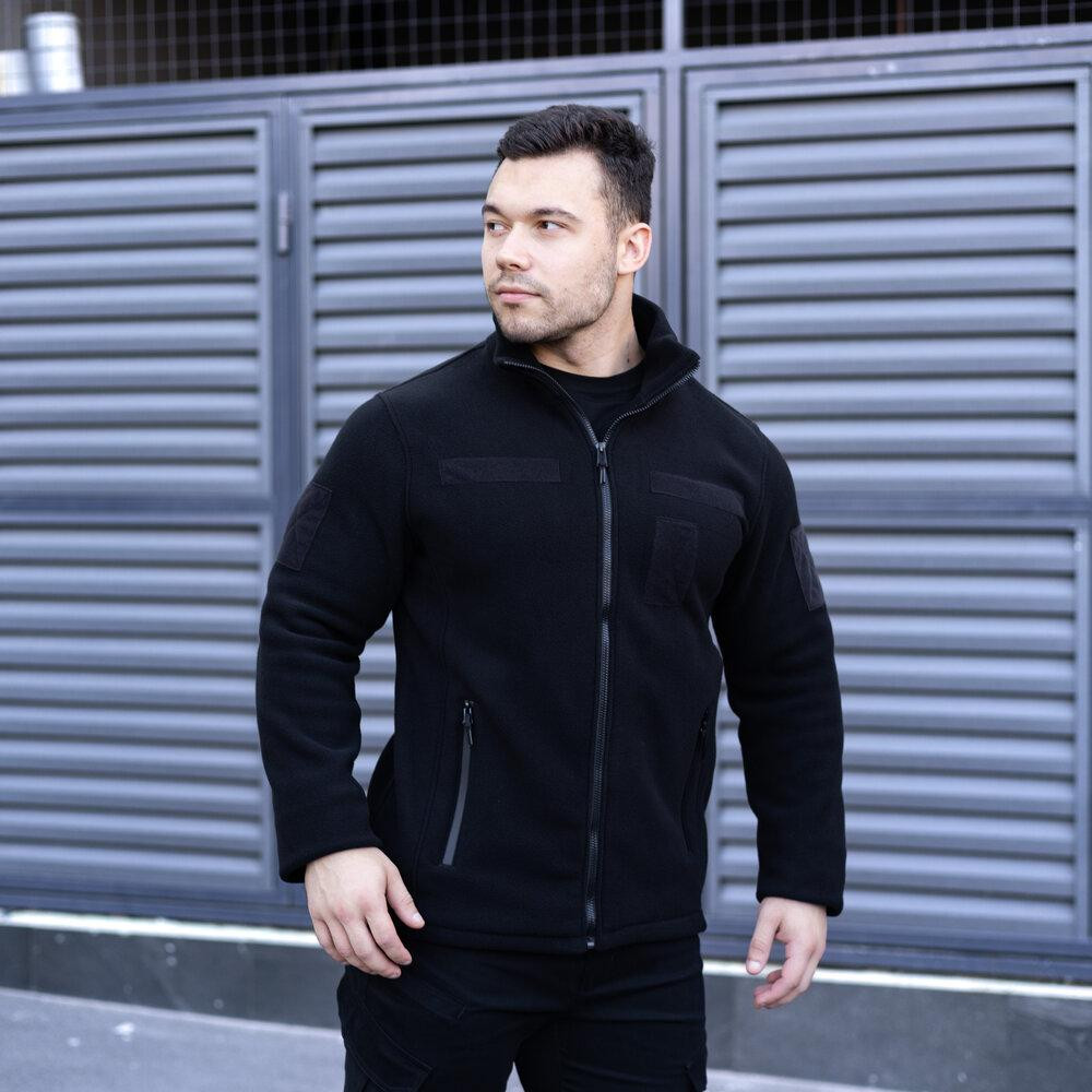 Толстовка флісова Pobedov Voin з липучками Чорний XL BLto2 541XLba Київ - фото 1