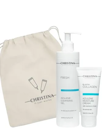 Подарочный набор Очищение и увлажнение для чувствительной кожи (2 единицы) Christina Днепр