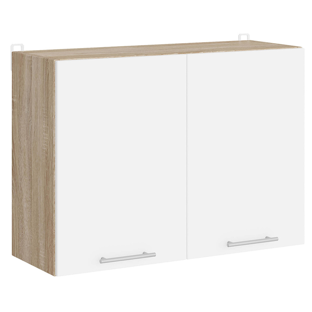 Кухонний модуль верхній Еверест Еко 800 дуб сонома/німфея альба (білий) 80х30х58 см (DTM-071005) Дніпро - фото 1