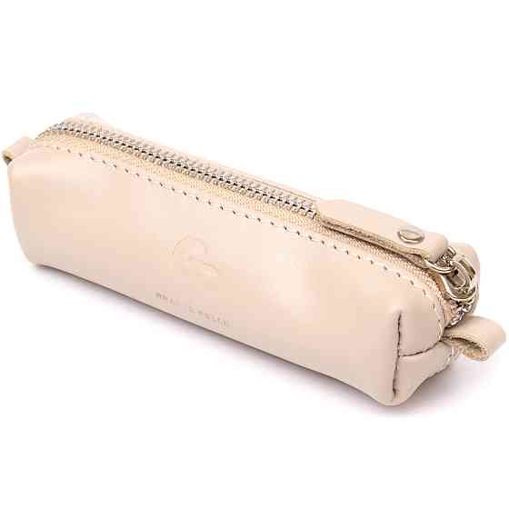 Шкіряна ключниця GRANDE PELLE 11383 Бежевий Київ