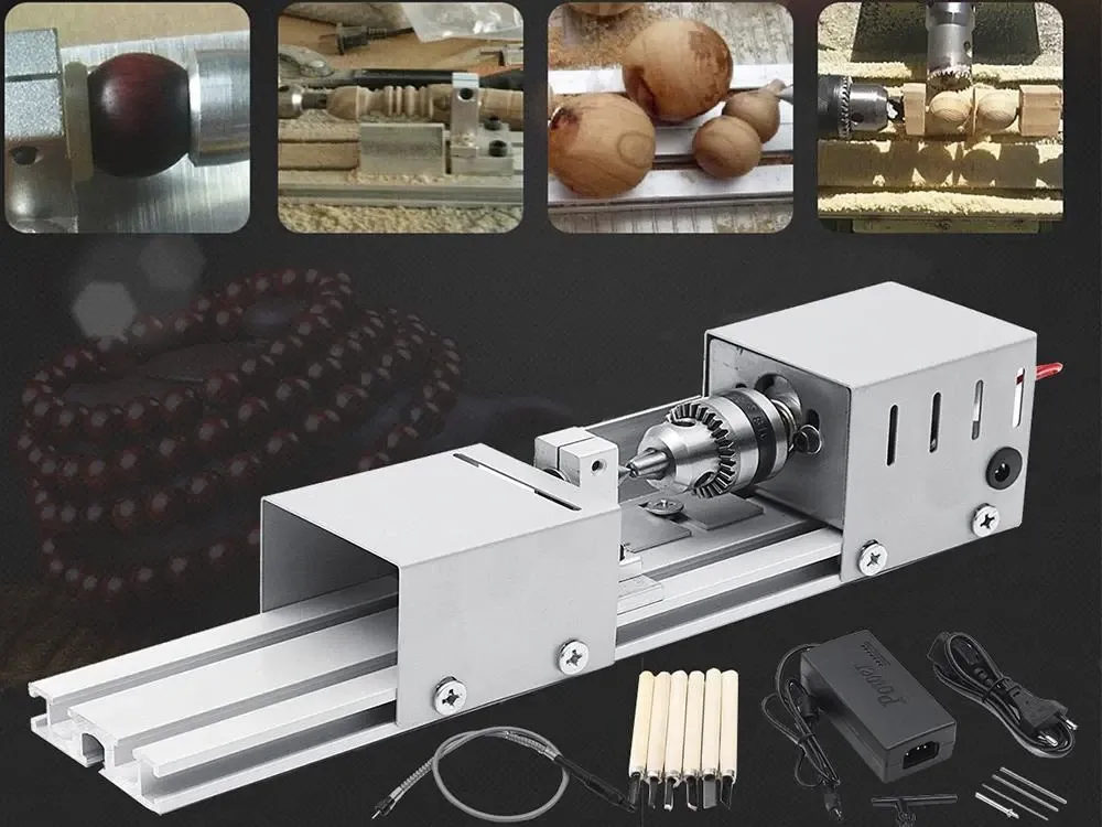 Мини токарный станок для дерева 100 Вт для моделизма Киев - изображение 2