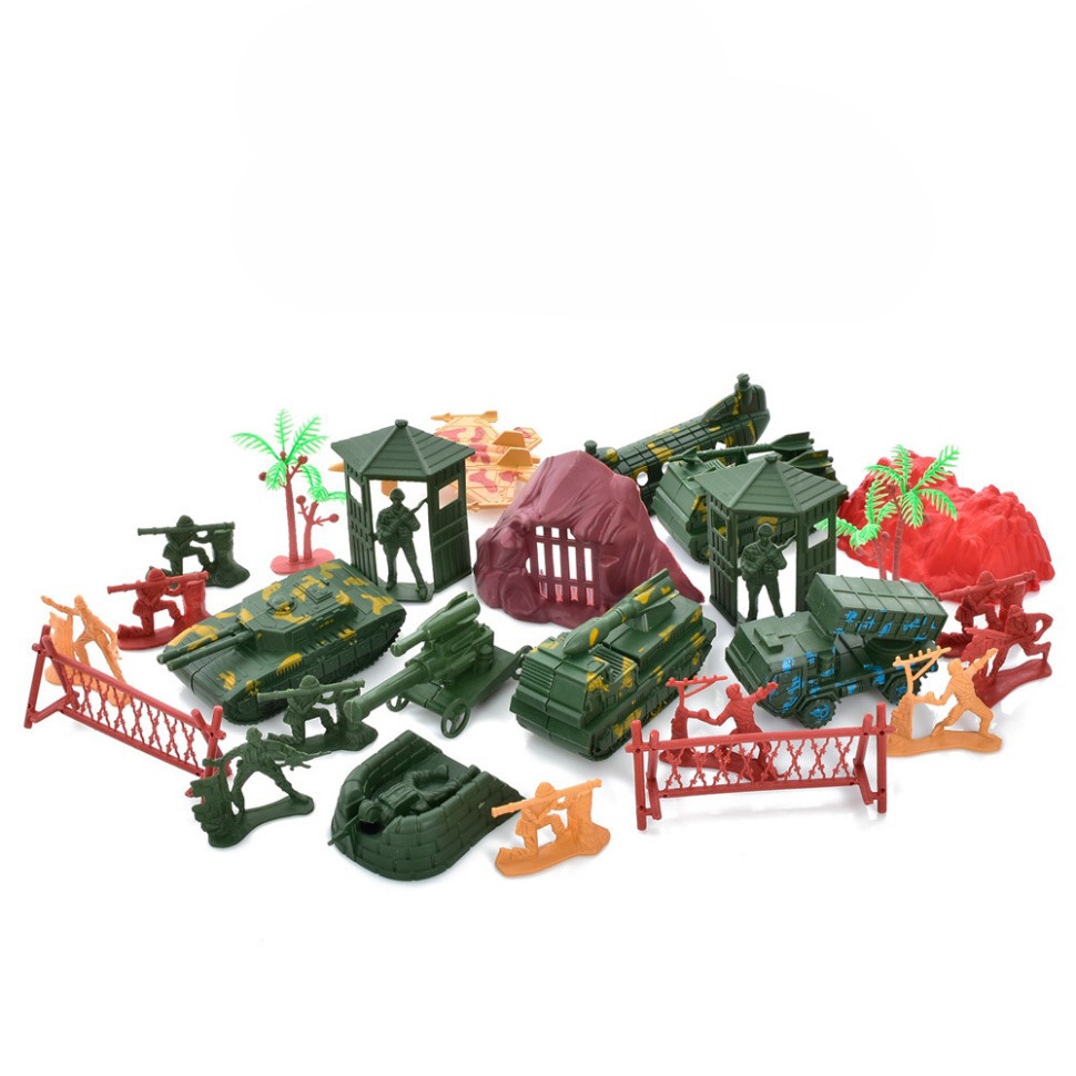 Дитячий набір солдатиків 2069D-1 військова техніка, з транспортом Вінниця - фото 1