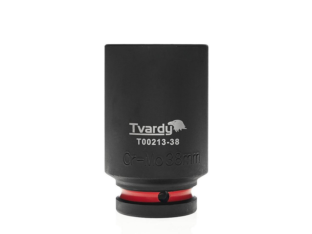 Головка ударна "Tvardy" з хром-молібденової сталі (Cr-Mo)  3/4"  6-гранна довга 38 мм Киев - изображение 1