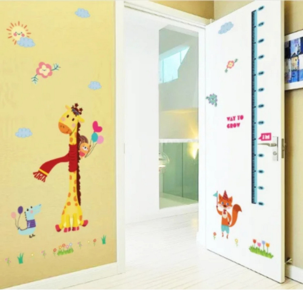 Наклейка интерьерная Ростомер с жирафом Киев - изображение 6