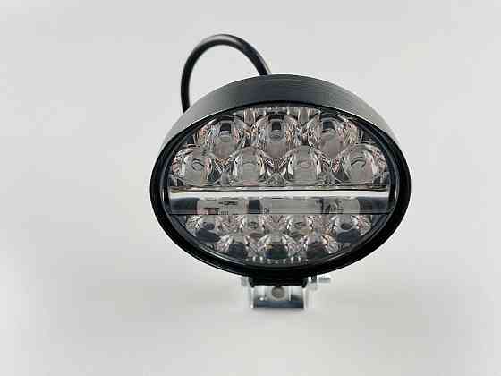 Фара-LED робоча додаткова 48W 6000K прожектор, Фара LED кругла світлодіодна  Led chip 3030 стробоскоп Мукачево