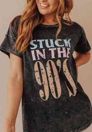 Футболка жіноча з принтом  44 Чорний 2634325315 Дніпро