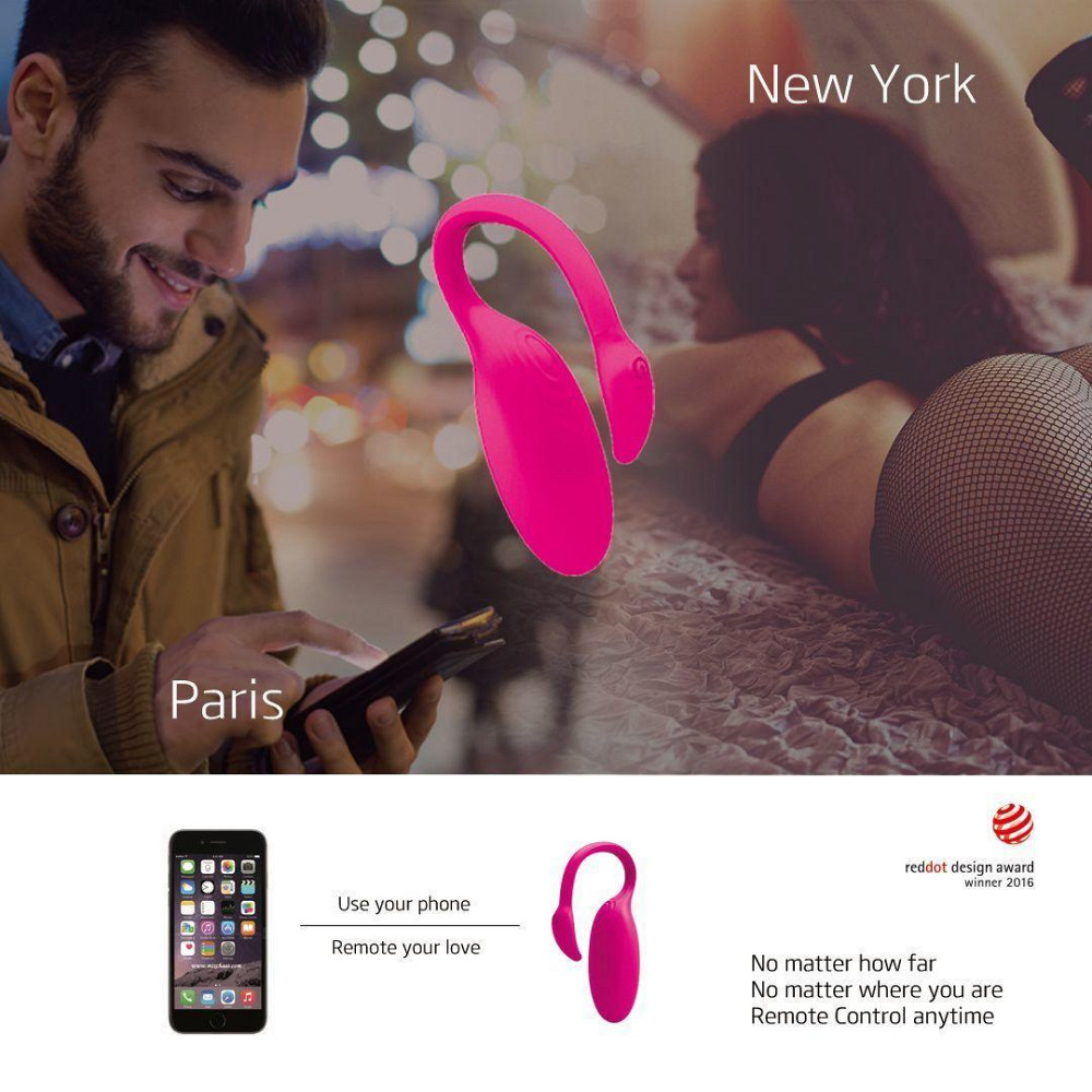 Смарт-виброяйцо Magic Motion Flamingo со стимулятором клитора, 3 вида упражнений Кегеля Sex Aura Киев - изображение 7