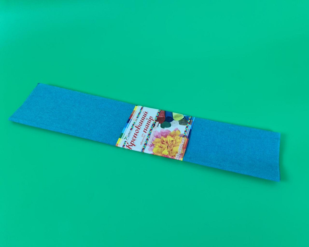 Бумага креповая (гофрированая) бирюзовый (1 пачка) Харьков - изображение 1