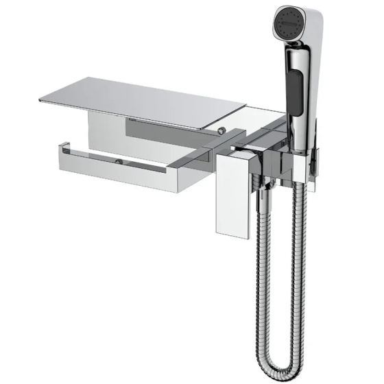 Змішувач для гігієнічного душу Mixxus Premium MARK 069 з тримачем для туалетного паперу   ( MI6786 ) 34932 Харків