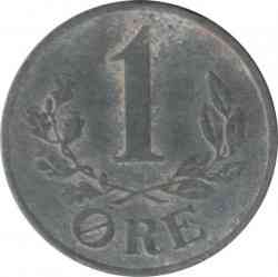 Монета 1 эре. 1941-1946 год, Дания. (В) Полтава