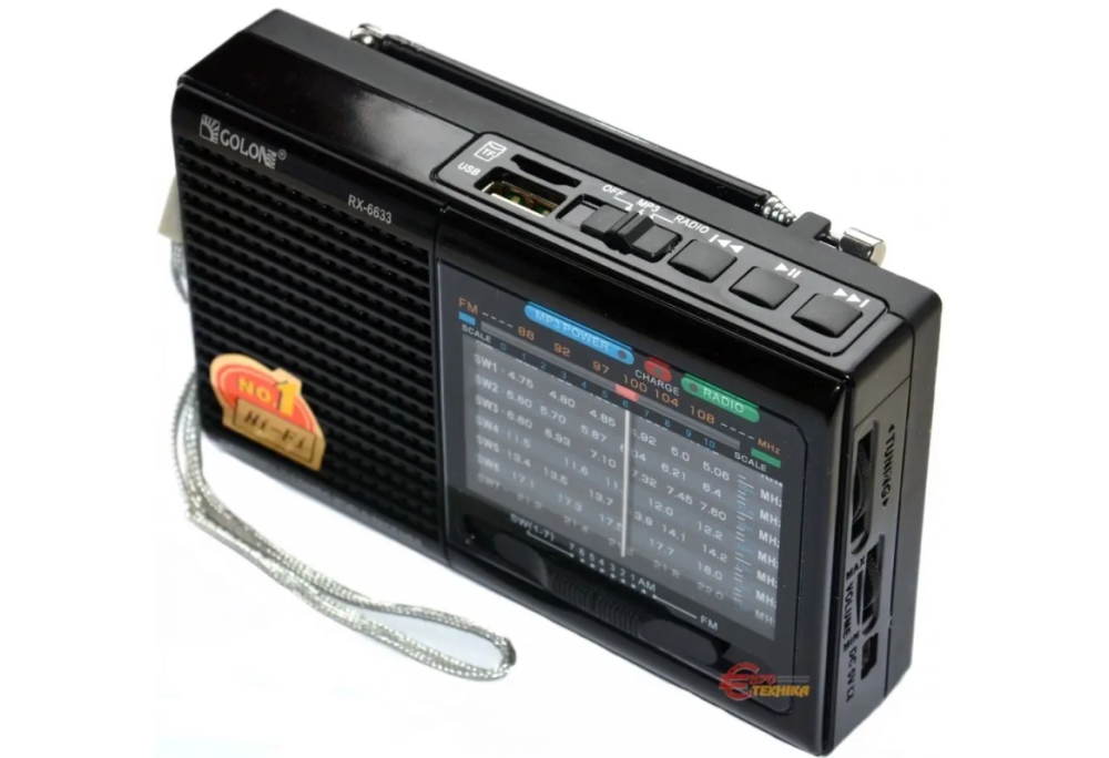 Портативний всехвильовий радіоприймач RX-6622 з підтримкою FM/TV/УКХ/AM/SW, MP3/WMA та акустичною системою Одеса - фото 12