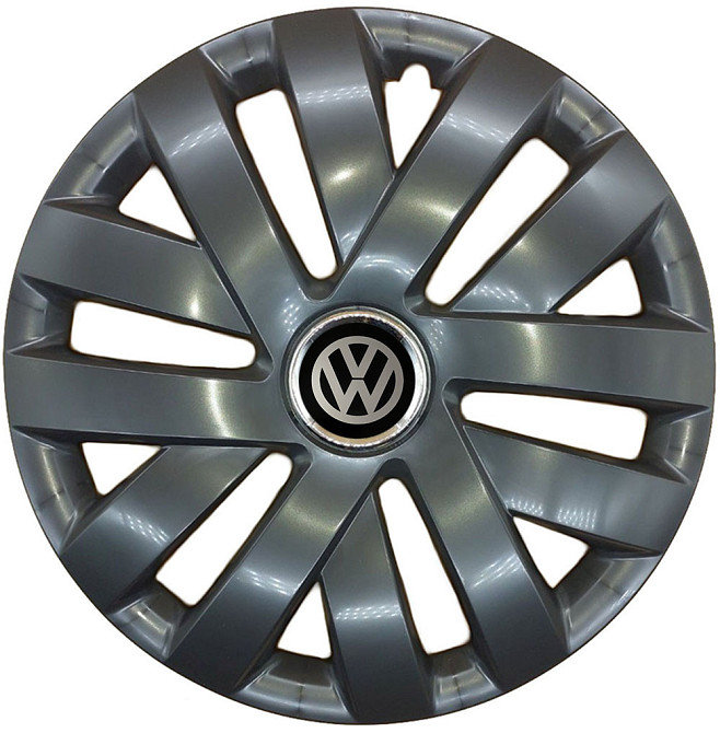 Автомобильные модельные колпаки R15 SJS Volkswagen 315 4шт, чёрные Киев - изображение 1