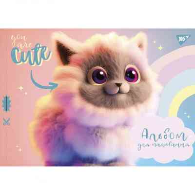 Альбом для рисования Yes А4 12л/100 скоба с перфорацией для девочки (130553) Винница