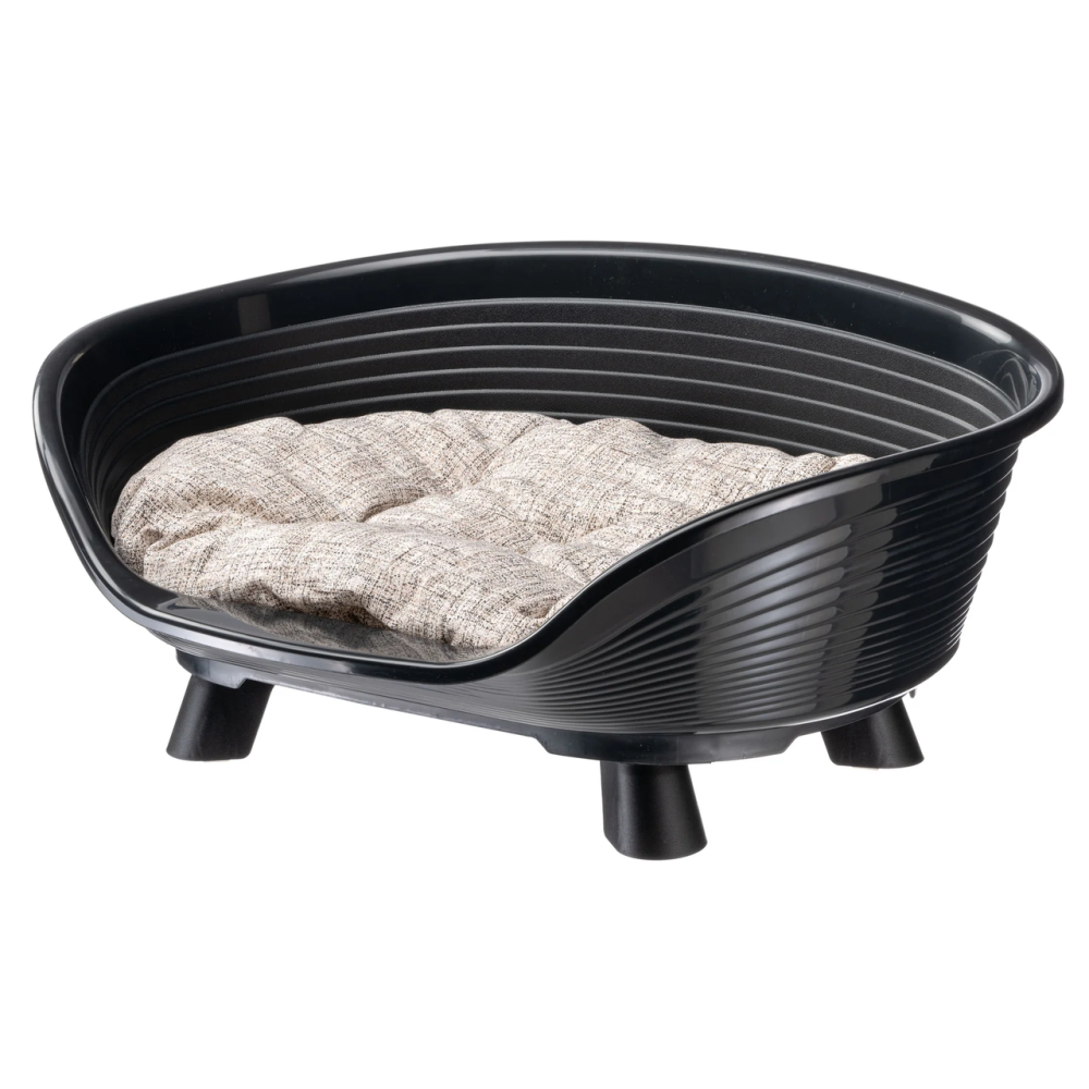 Лежанка - диван для собак и кошек Ferplast Throne (Ферпласт Трон) 70.5х52х28.5 см - 6, Черный Запорожье - изображение 2