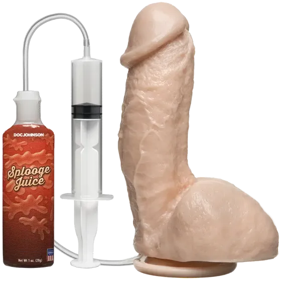 Фалоімітатор, що кінчає Doc Johnson The Amazing Squirting Realistic Cock, ПВХ, діаметр 5,1см Львів