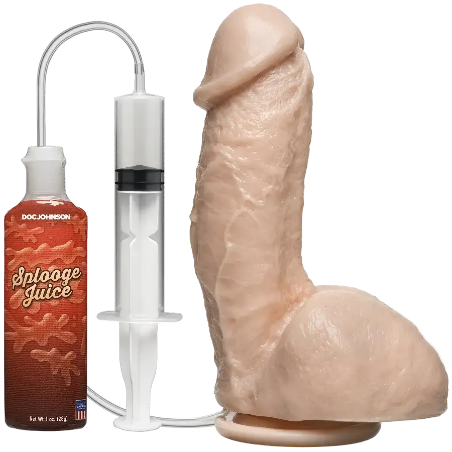 Фалоімітатор, що кінчає Doc Johnson The Amazing Squirting Realistic Cock, ПВХ, діаметр 5,1см Львов - изображение 1