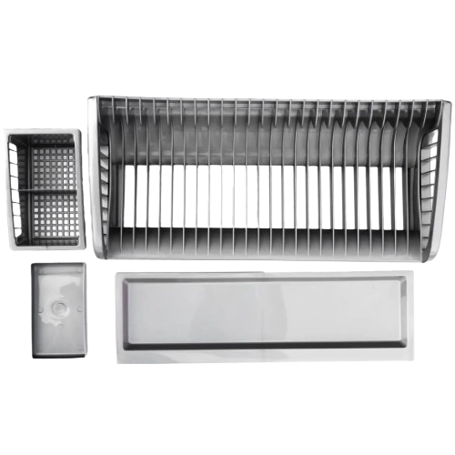 Сушарка для посуду + підставка для ст.приладів 2в1 пластик металік 191-51 Ламела Житомир - фото 5