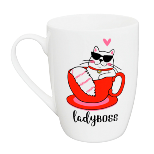 Чашка для капучіно Lady boss 360мл (подарункова уп) 1734 Кварта Житомир