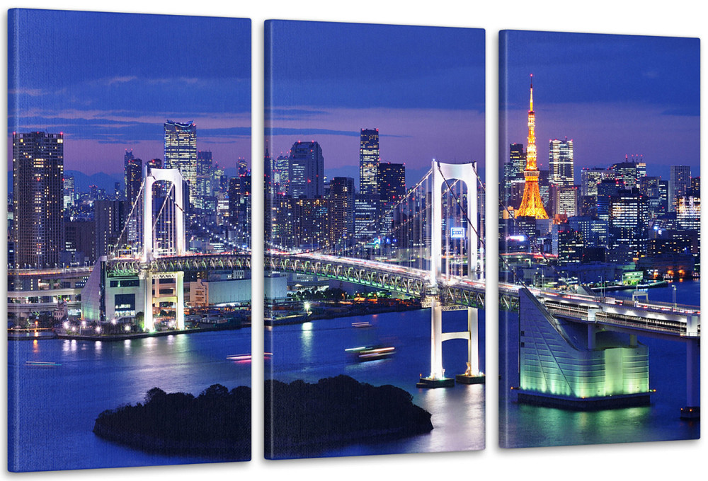 Модульна картина Нічне місто Аrt-88_3А Київ - фото 1