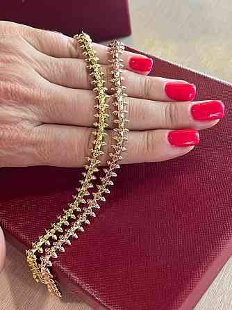 Браслет Cartier  Подвижные зубчики  Лимонное или розовое золото Одесса