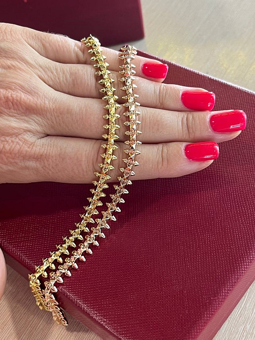 Браслет Cartier  Подвижные зубчики  Лимонное или розовое золото Одесса - изображение 1