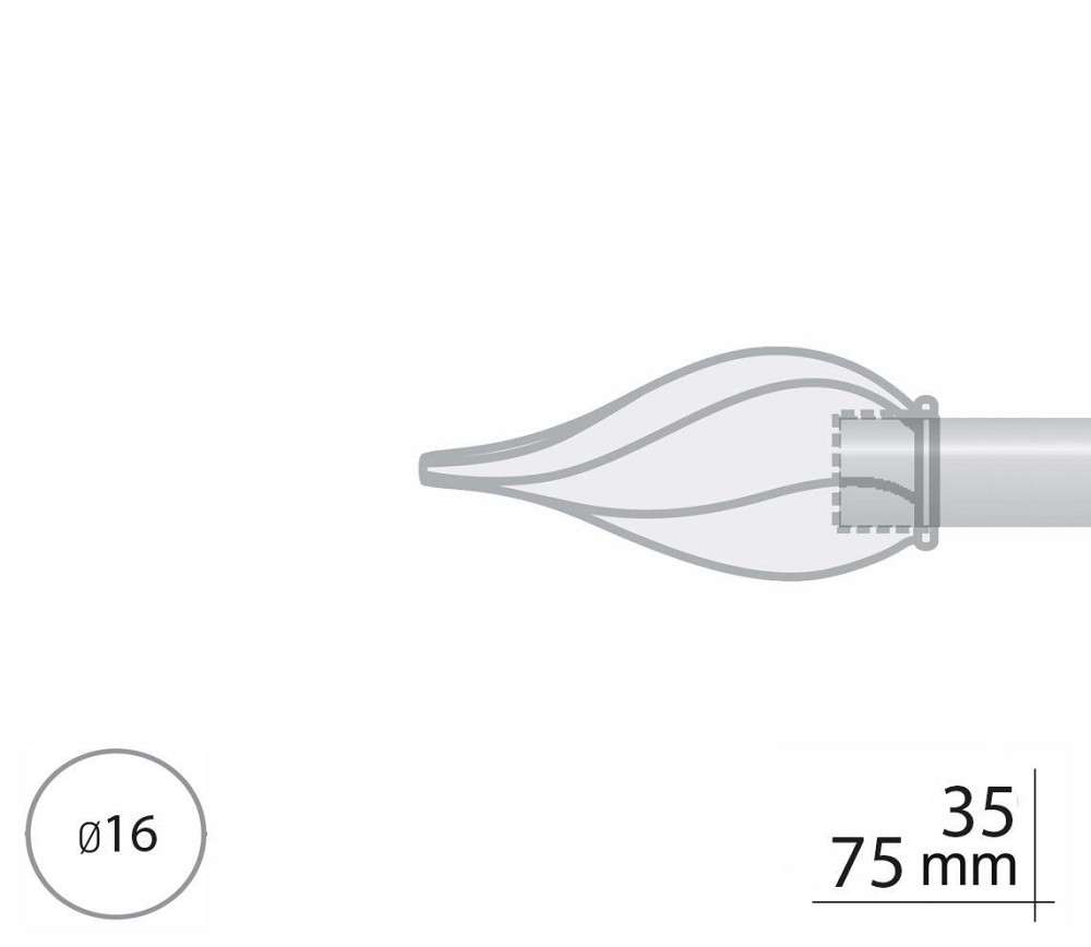 Закінчення для карнизу Orvit ТВІСТО 16 мм ЗОЛОТО Львов - изображение 2