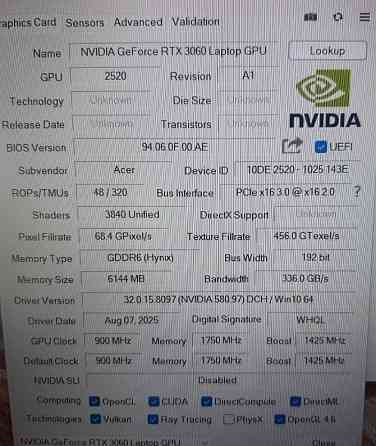 Ноутбук сучасний 23 роки, швидкісна ігрова модель, RTX, 2 SSD! Київ