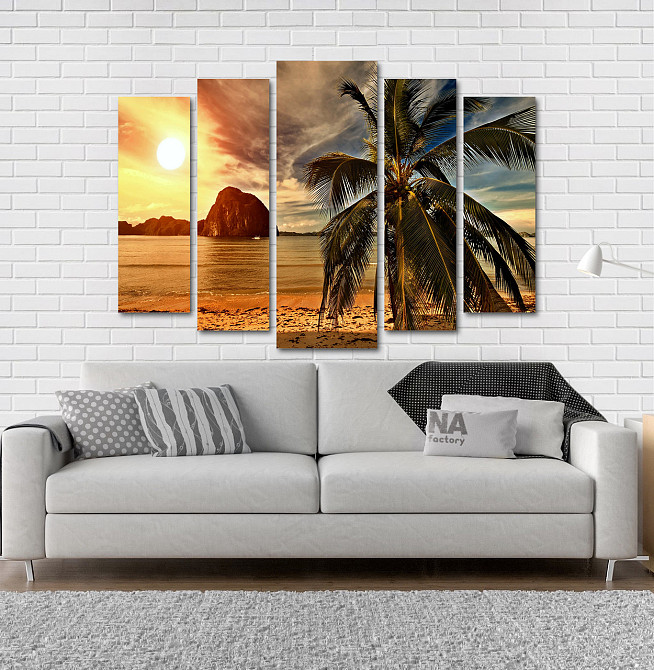 Модульна картина Пляж Пальма Art-158_5 Київ - фото 2