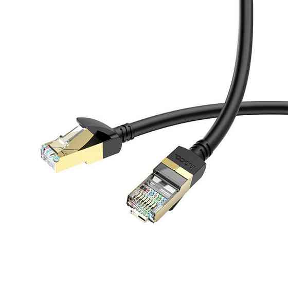 Кабель мережі HOCO LAN RJ45 Level copper gigabit ethernet cable US02, 5 м, чорний Вінниця
