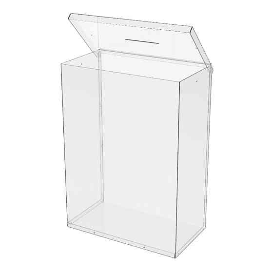 Ящик EKOSTAR без замка для пожертвований и сбора денег 360x200x500. Объем 36 литров Киев