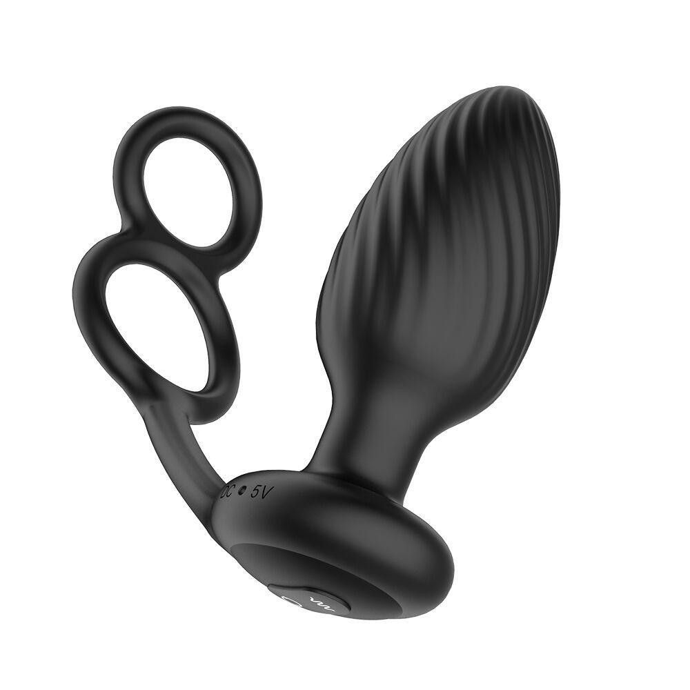 Анальная вибропробка Nexus Tornado Cock and Ball Ring вращение+вибрация, эрекционное кольцо, пульт Sex Aura Киев - изображение 2