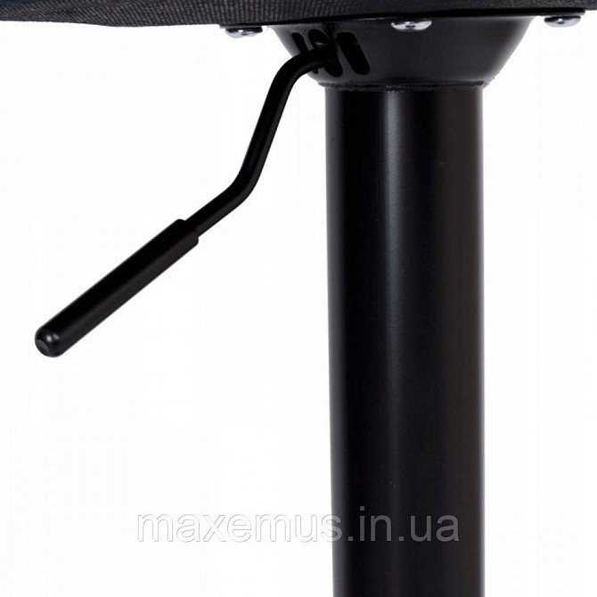 Барный стул с спинкой для барной стойки Bonro B-087 с черным основанием кресло на кухню высокое велю Львов - изображение 8