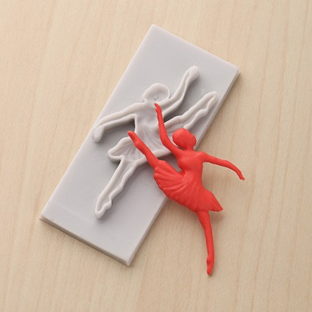 Молд из силикона Балерина 70 мм серый Киев - изображение 3