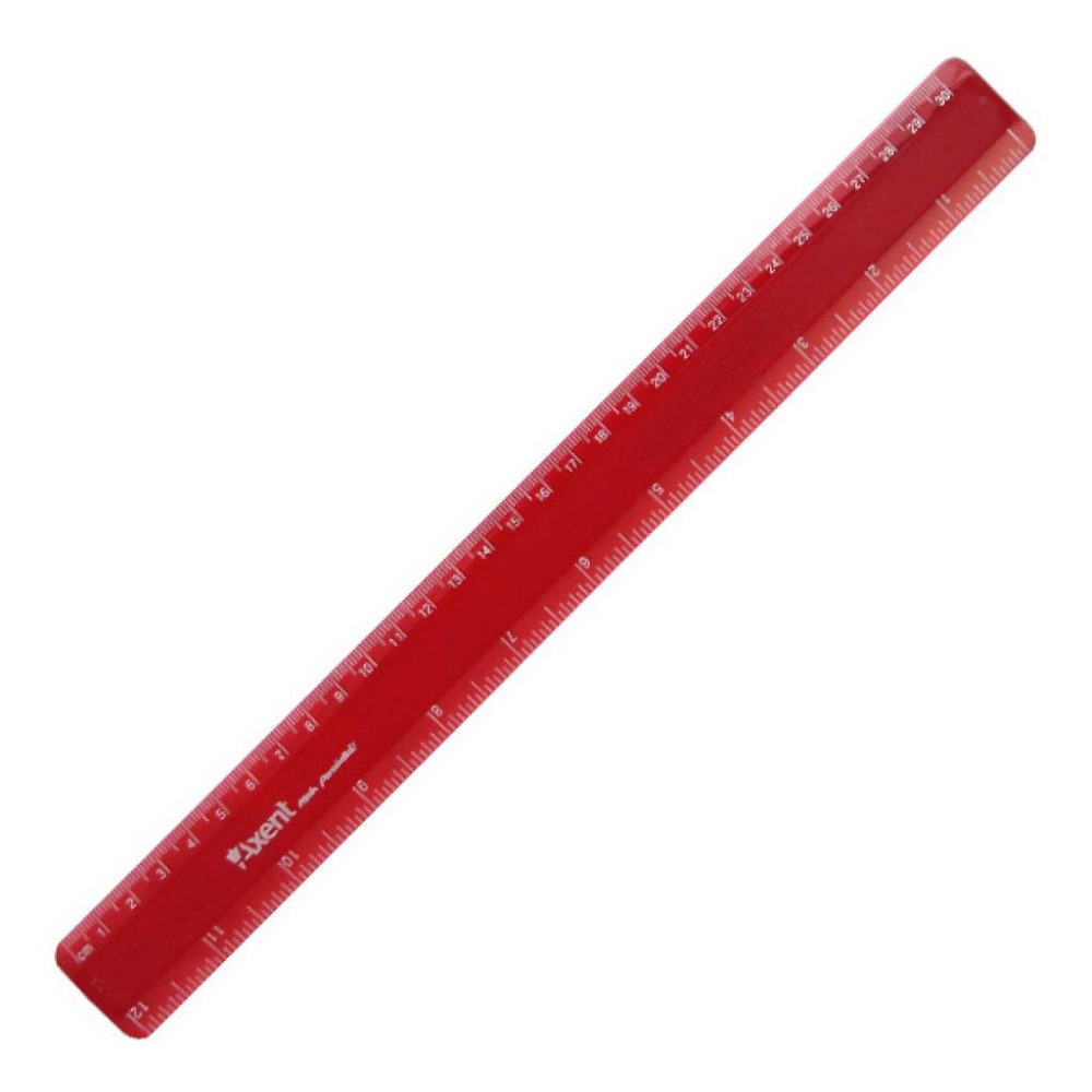 Лінійка Axent plastic, 30cm, matt, burgundy (7530-04-А) Вінниця - фото 2