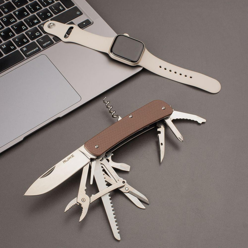 Многофункциональный нож Ruike Criterion Collection L51 коричневый Ровно - изображение 3