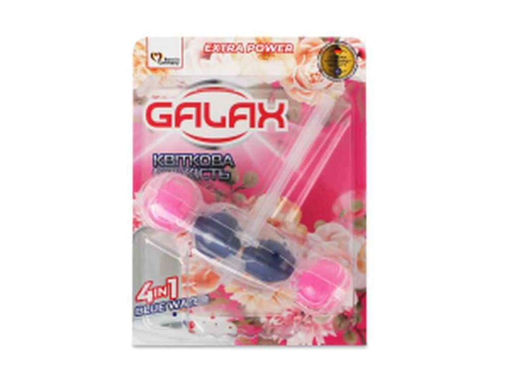 Блок для туалетов 1шт Цветочная свежесть 55г ТМ GALAX Киев - изображение 1