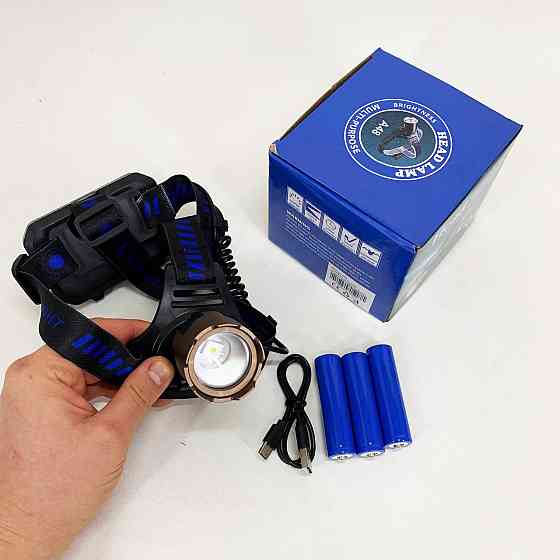 Фонарь налобный A49-TG 3x18650 ZS-40 Львов