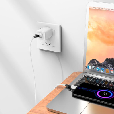 Дата кабель USB 2.0 AM to Micro 5P 1.0m 2.4A silicone BX79 white BOROFONE (6974443384772) Винница - изображение 4