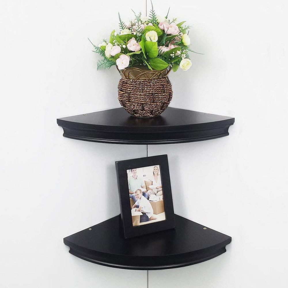 Угловая настенная полка 