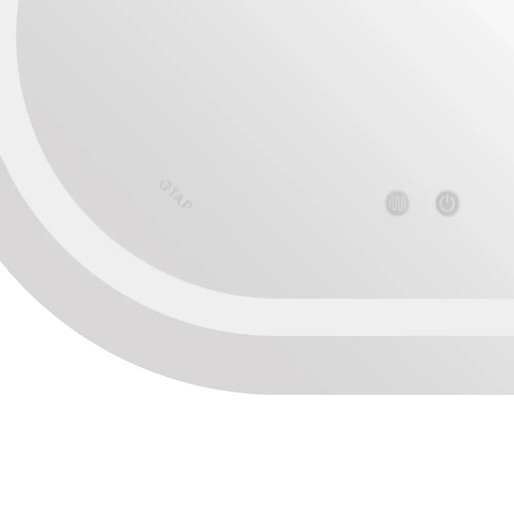 Зеркало Qtap Gemini 650х900 с LED-подсветкой Touch, с антизапотеванием, с диммером, рег. темп. цвета (3000-6500K) Reverse Киев - изображение 8