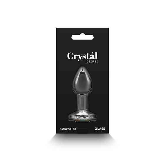 Скляна анальна пробка NS Novelties Crystal - Desires - Rainbow Gem - Small Sex Aura Київ