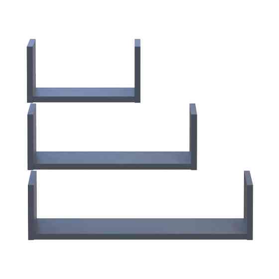 Комплект полиць Doros Філ Графіт 3 шт. 30/45/60х15х15 Львів