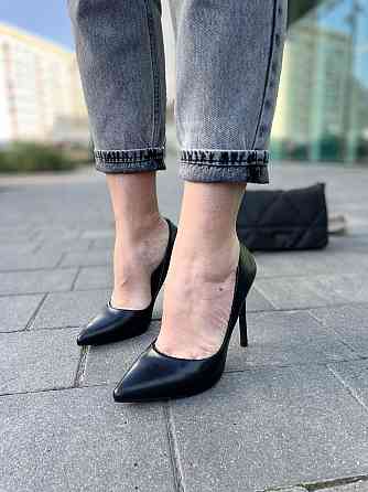 Kamengsi Туфлі жіночі Kamengsi чорні еко-шкіра каблук 11см розміри 36-39 (5232) Коломия